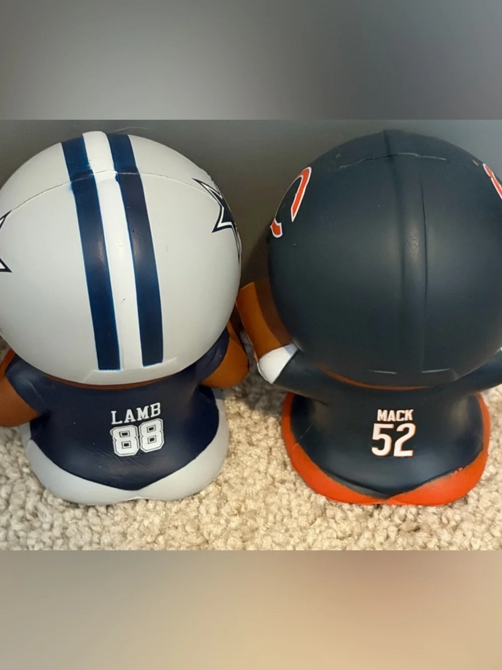 NFL SqueezyMates Jumbo Slo-Foam Squishy Players Bundle of 4 Collectible